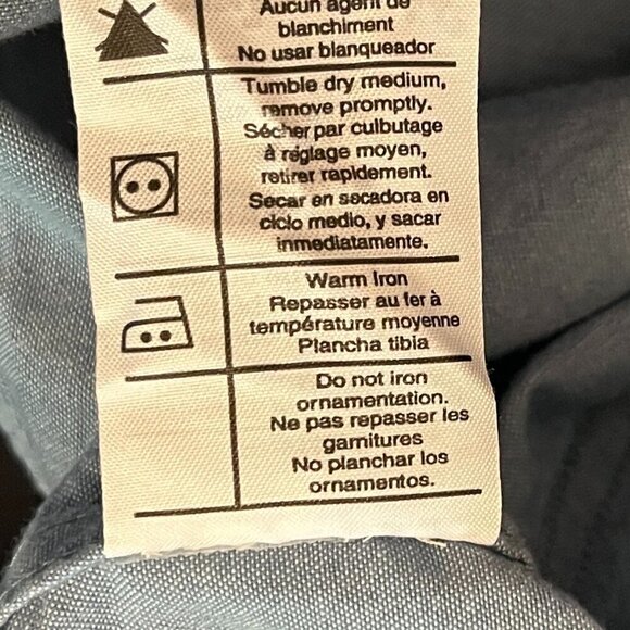 Carhartt Men's Relaxed Fit Midweight Chambray Short-Sleeve Shirt small blue - Picture 7 of 8